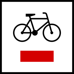 Znak szlaków rowerowych R-1