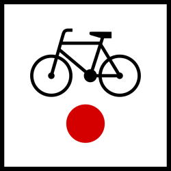 Znak szlaków rowerowych R-1a