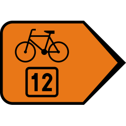 Znak szlaków rowerowych R-4b